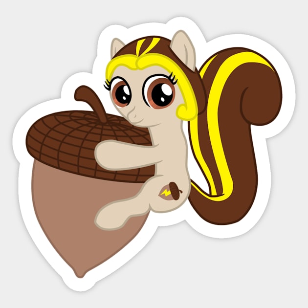 Madcap the Squirrel Pony Sticker by StarkContrast